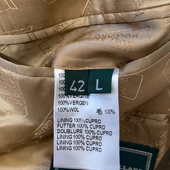 Vintage Holland and Holland Tan Blazer, size 42L, 100% wool - Picture 5 of 7